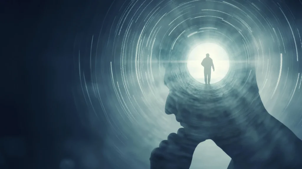 The mind would possibly no longer create awareness in any case Dream Consciousness Thinking Man Silhouette.webp 1024x576