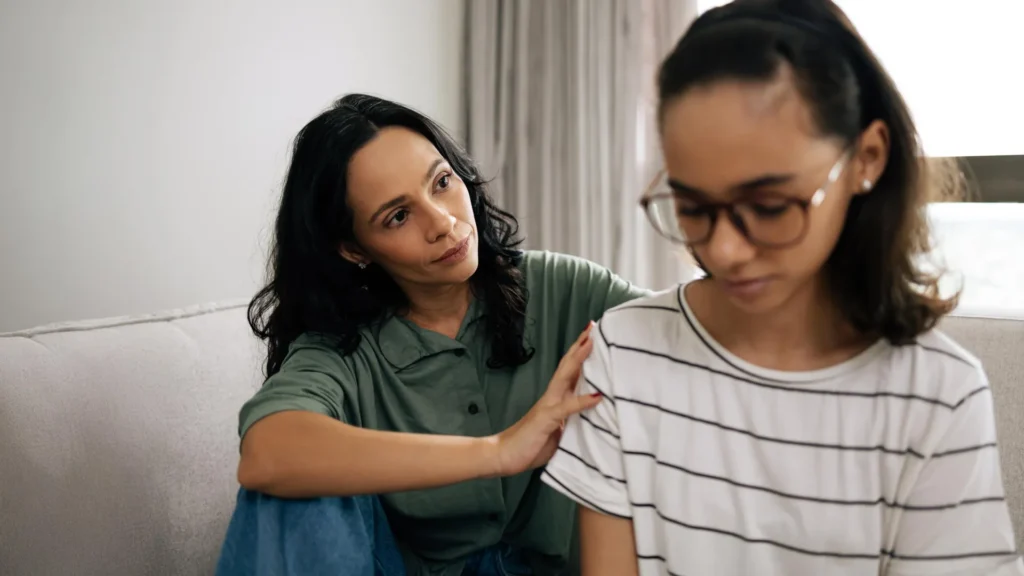 What teenagers devour might be affecting their psychological well being greater than we concept Mother Comforting Sad Depressed Teen Daughter.webp 1024x576