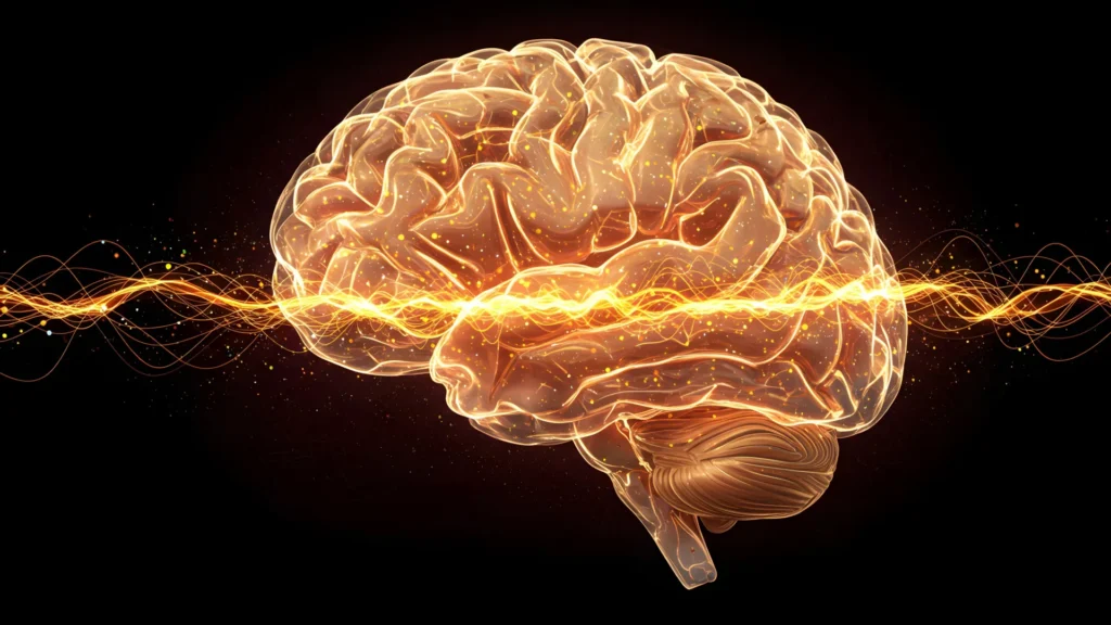 translucent glowing human brain signals waves.webp.webp