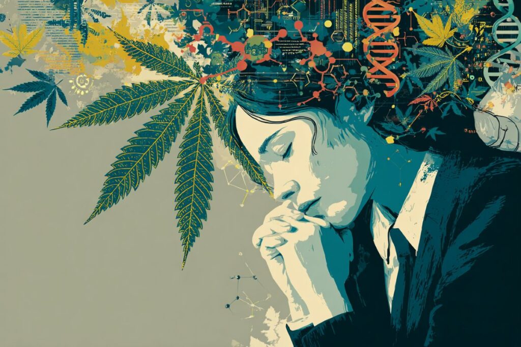 Genetic Pathways Hyperlink Hashish Use to Psychosis Possibility genetics cannabis use psychosis neuroscience.jpg